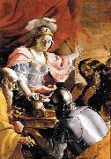 Mattia Preti Queen Tomyris Receiving the Head of Cyrus King of Persia painting